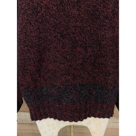 Vintage 1980’s 90’s Wool Blend Oversized Sweater Sz M USA Cottage Simple - Picture 2 of 8